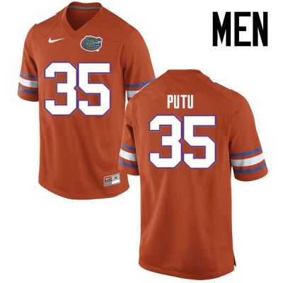 Men's Florida Gators #35 Joseph Putu NCAA Nike Orange Authentic Stitched College Football Jersey DQI8862TH